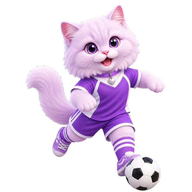 축구선수 라일락 전신 이미지